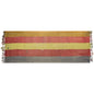 Vintage Turkish Kilim Runner Rug, 7 x 19 ft, Handwoven Wool Striped Anatolian Rug