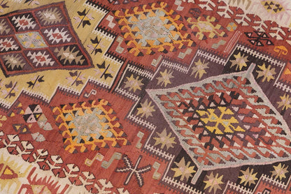 Vintage Turkish Kilimrunner, 3.10 x 11.8 ft, 118 x 356 cm