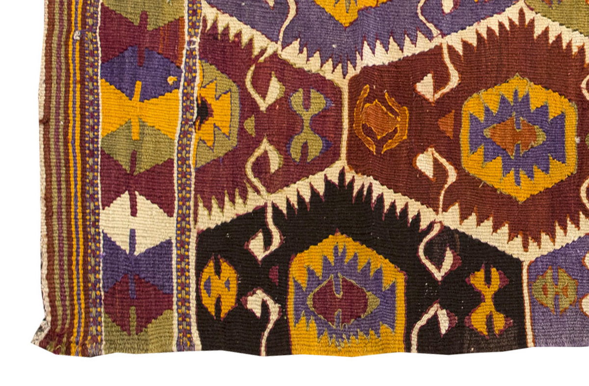 Vintage Turkish Nomadic Rug, 4.9 x 3 ft Rug, 147 x 92 cm