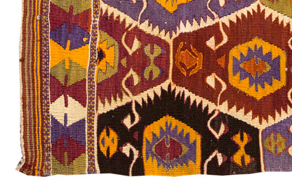 Vintage Turkish Nomadic Rug, 4.9 x 3 ft Rug, 147 x 92 cm
