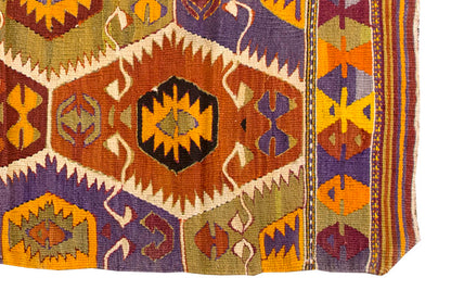 Vintage Turkish Nomadic Rug, 4.9 x 3 ft Rug, 147 x 92 cm