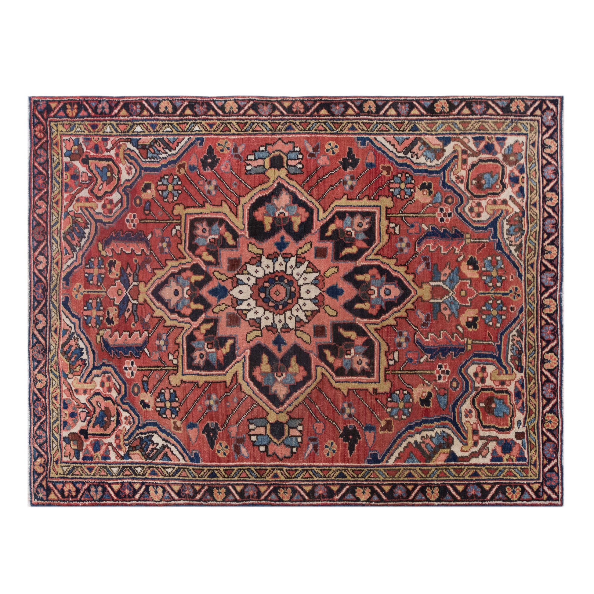 Vintage Turkish Oushak 120x130 cm (3'11" x 4'3")