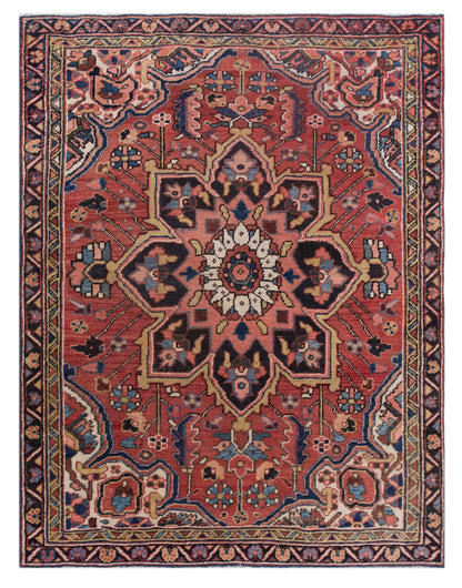 Vintage Turkish Oushak 120x130 cm (3'11" x 4'3")