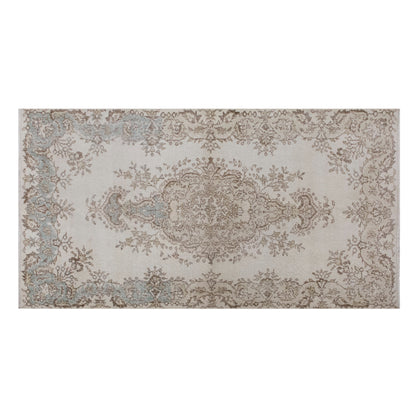 Vintage Turkish Oushak Rug, 122 x 225 cm (3'11" x 7'4" ft)