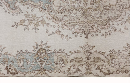 Vintage Turkish Oushak Rug, 122 x 225 cm (3'11" x 7'4" ft)