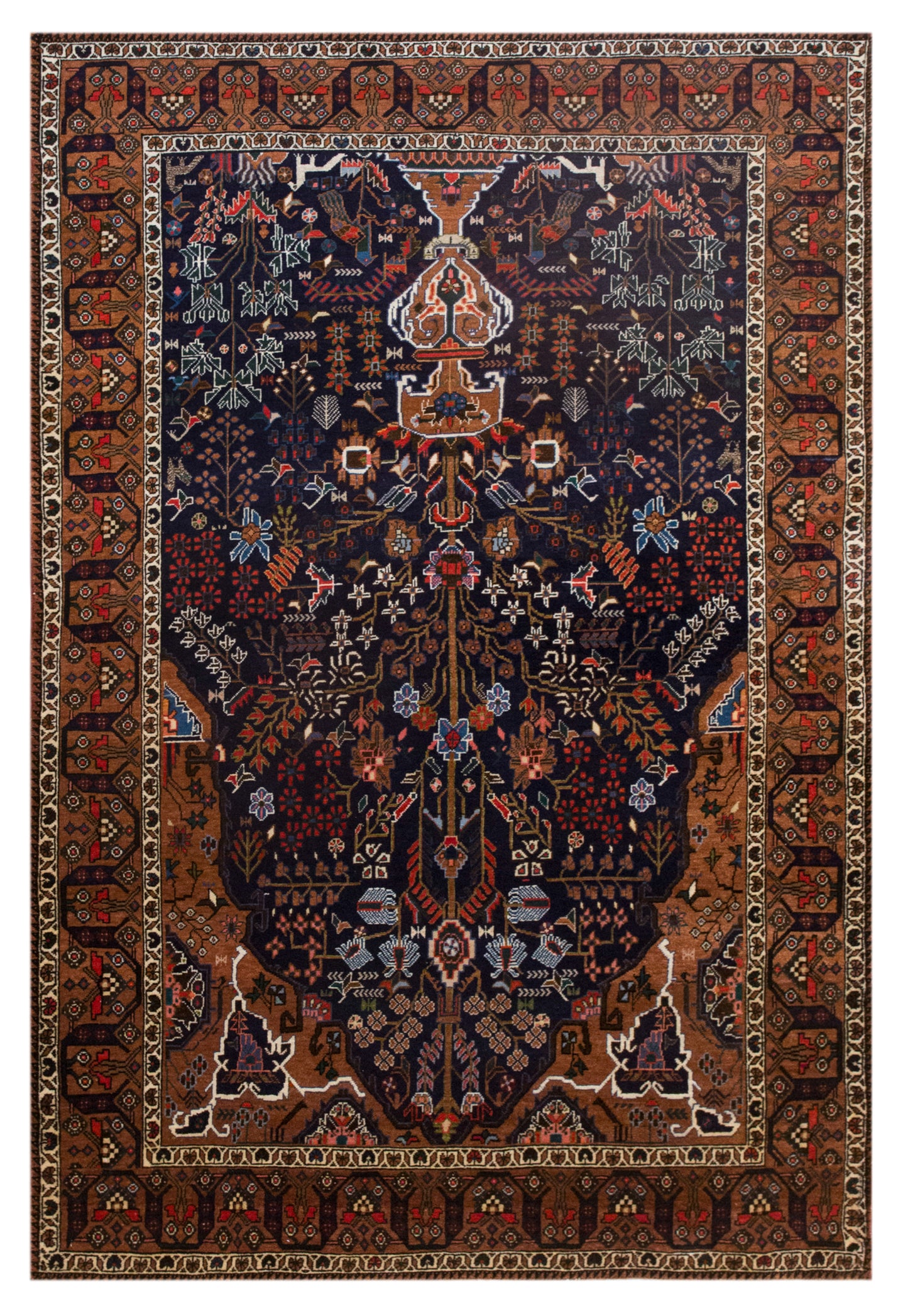 Vintage Turkish Oushak Rug, 125 x 185 cm (Approx. 4'1" x 6'1")