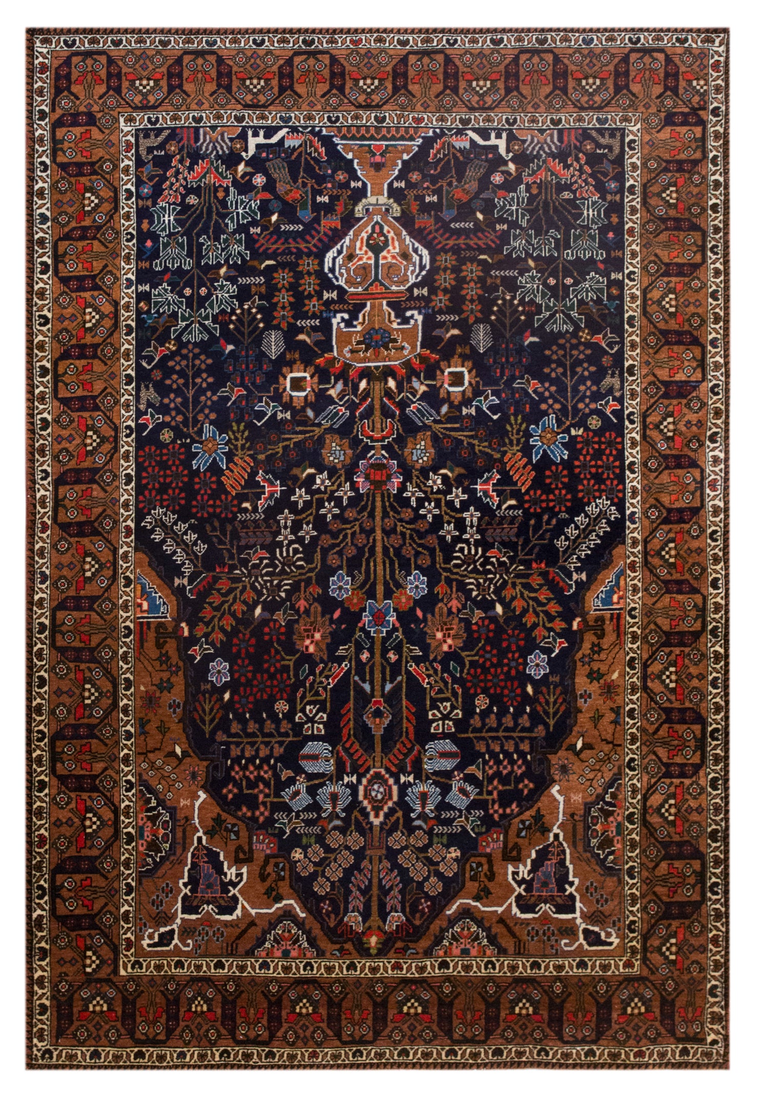 Vintage Turkish Oushak Rug, 125 x 185 cm (Approx. 4'1" x 6'1")