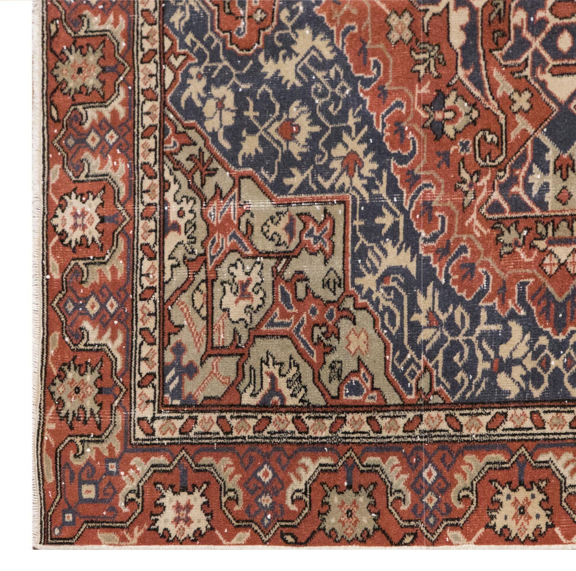 Vintage Turkish Oushak Rug (5.9 x 9 ft)