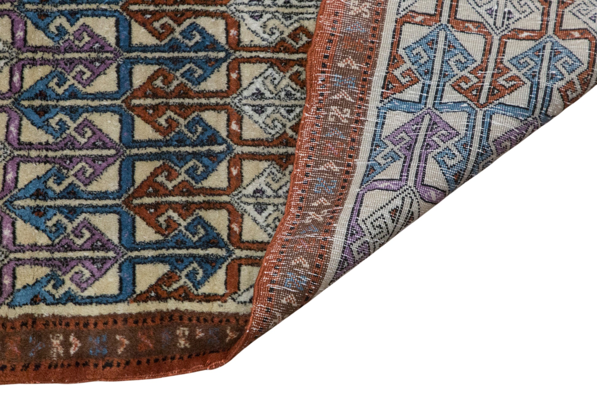 Vintage Turkish Oushak Rug 106x163 cm (3'6" x 5'4")