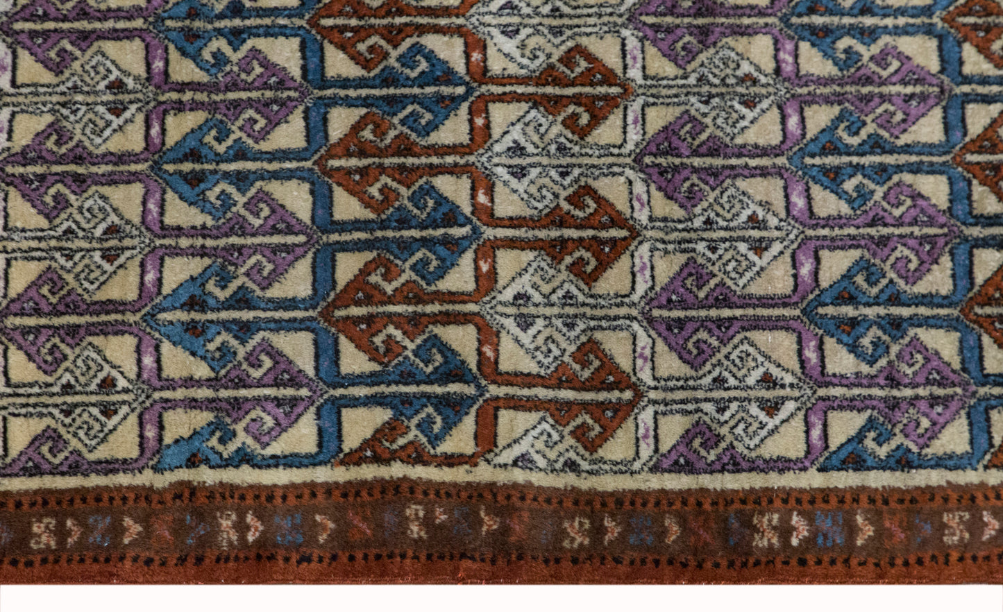 Vintage Turkish Oushak Rug 106x163 cm (3'6" x 5'4")