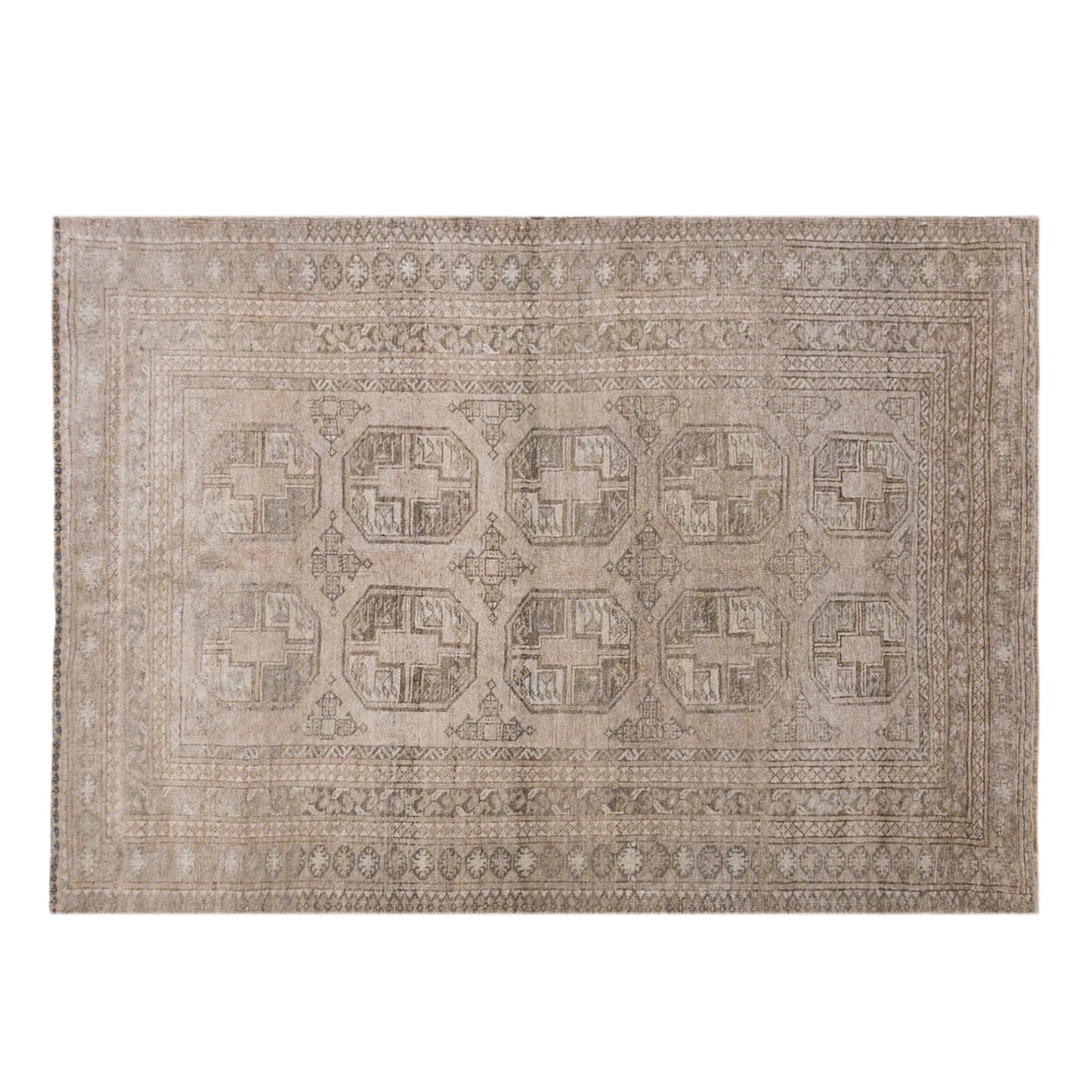 Vintage Turkish Oushak Rug 127 x 185 cm | 4.2 x 6.1 ft