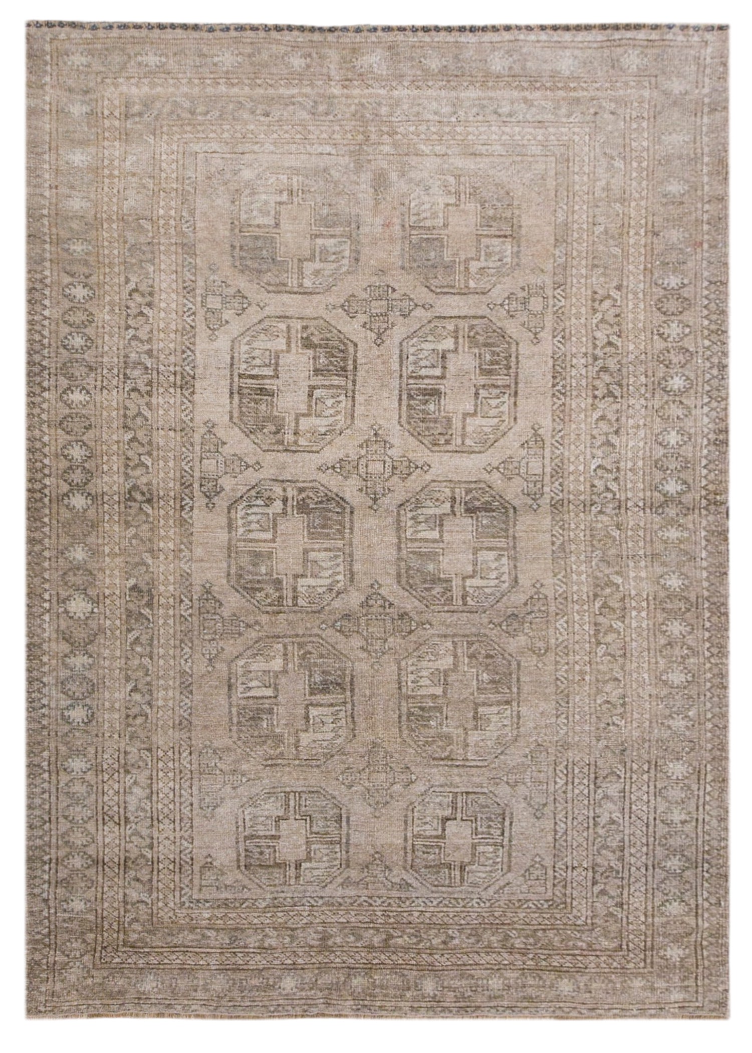 Vintage Turkish Oushak Rug 127 x 185 cm | 4.2 x 6.1 ft