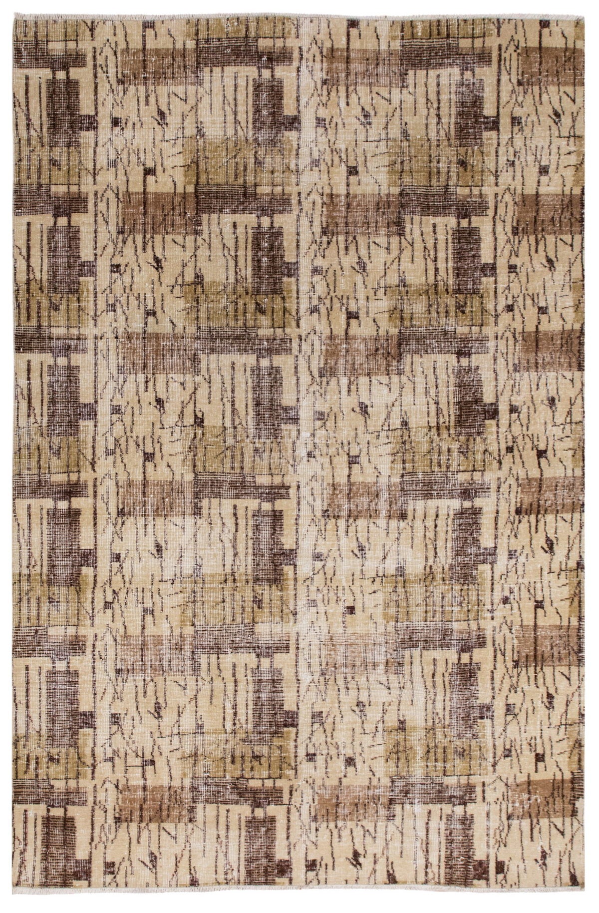 Vintage Turkish Oushak Rug - 156 x 230 cm / 5'1 x 7'6 feet