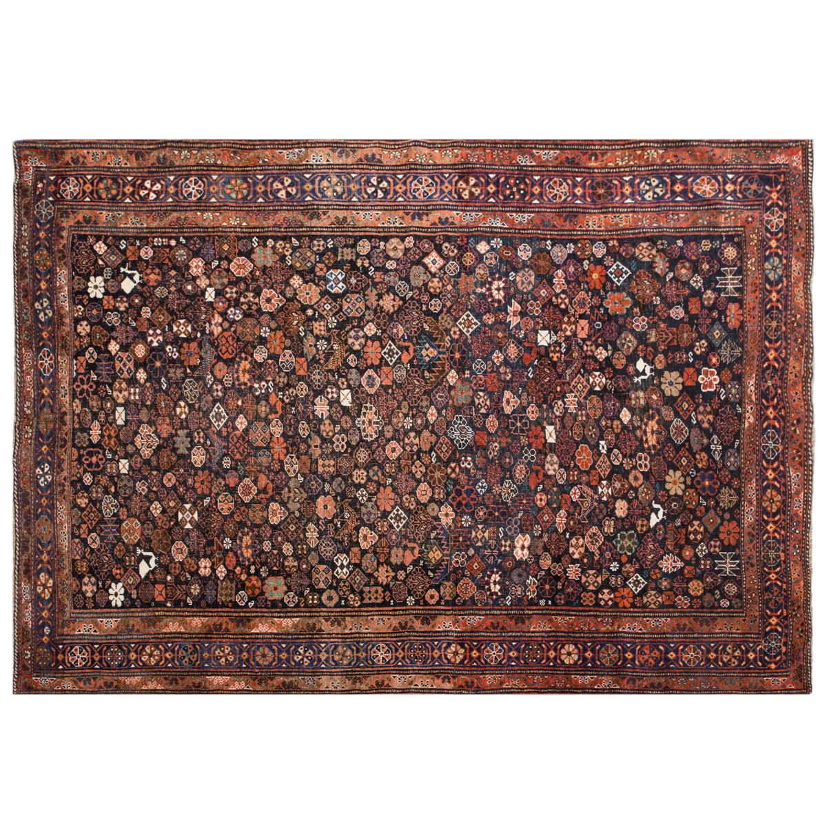 Vintage Turkish Oushak Rug - 165 x 220 cm / 5.4 x 7.2 feet