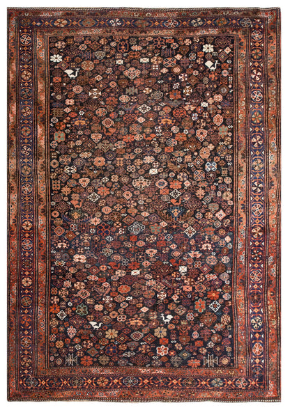 Vintage Turkish Oushak Rug - 165 x 220 cm / 5.4 x 7.2 feet
