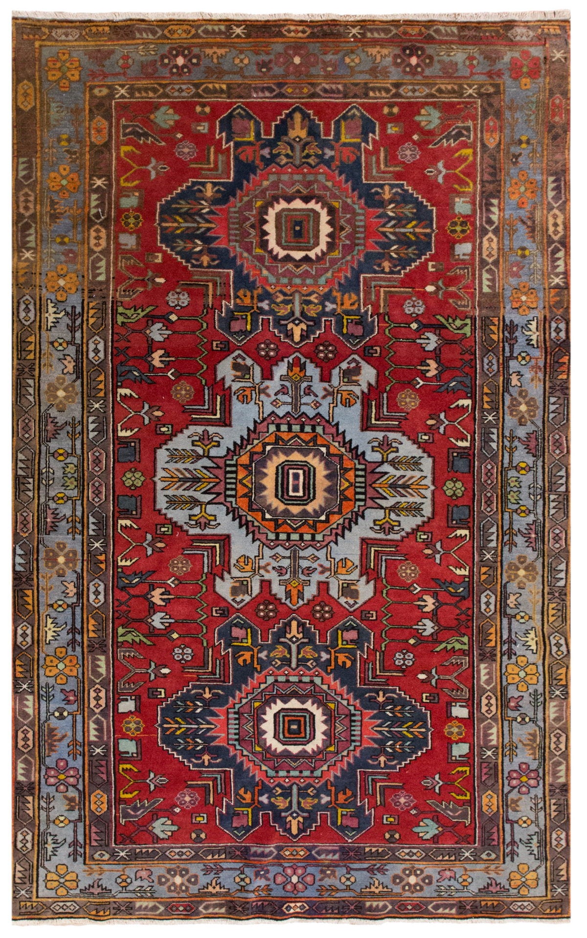 Vintage Turkish Oushak Rug - 3’10 x 6 feet | 118 x 182 cm