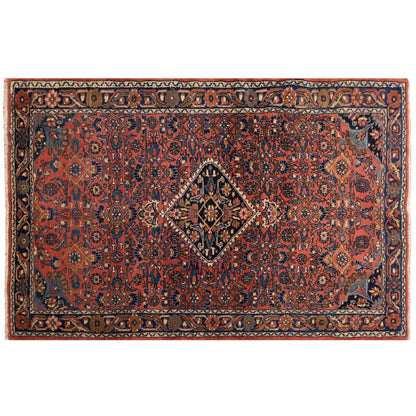 Vintage Turkish Oushak Rug - 3'5 x 5'2 feet / 105 x 158 cm