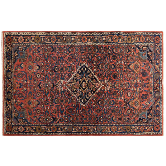 Vintage Turkish Oushak Rug - 3'5 x 5'2 feet / 105 x 158 cm