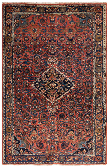 Vintage Turkish Oushak Rug - 3'5 x 5'2 feet / 105 x 158 cm