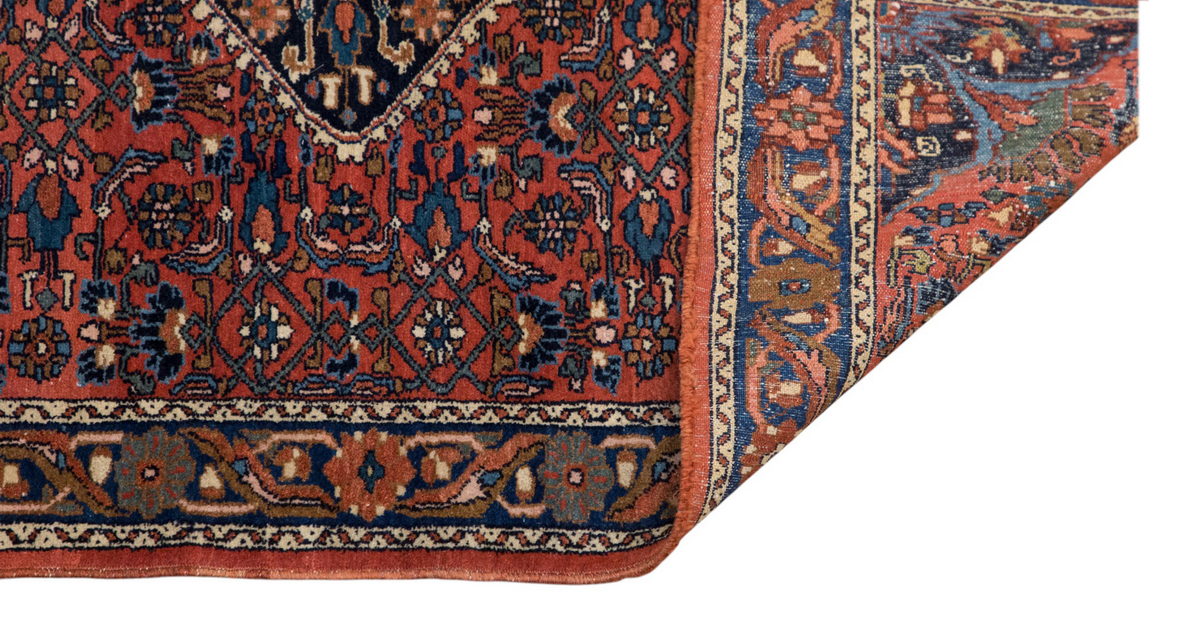 Vintage Turkish Oushak Rug - 3'5 x 5'2 feet / 105 x 158 cm