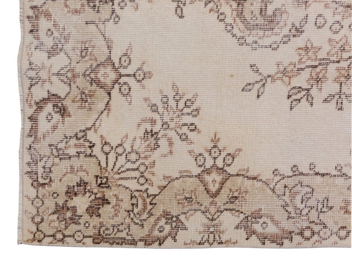 Vintage Turkish Oushak Rug - 3.7 x 5.8 ft | 120 x 218 cm