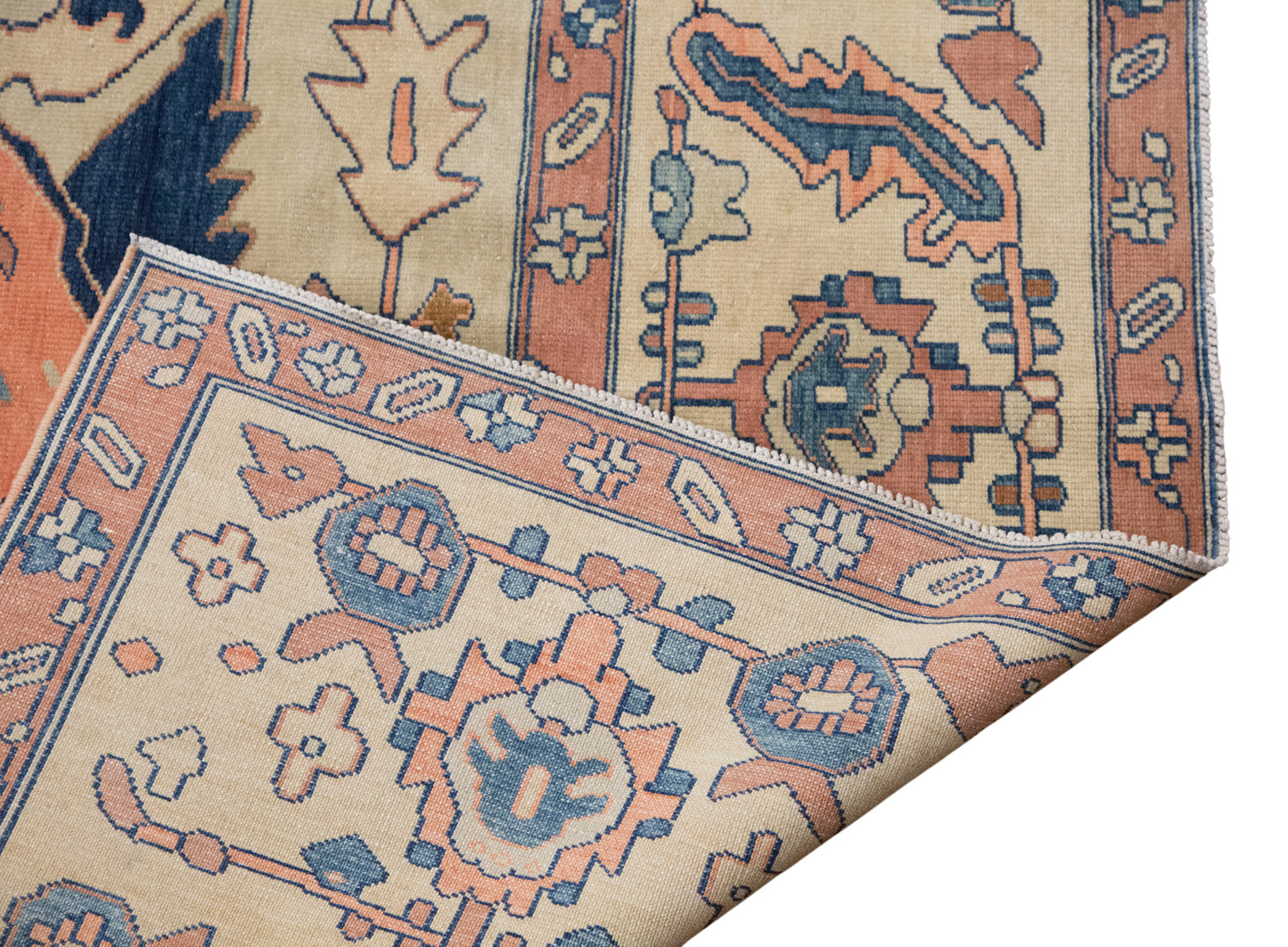 Vintage Turkish Oushak Rug 360x410 cm (11.8x13.5 ft)