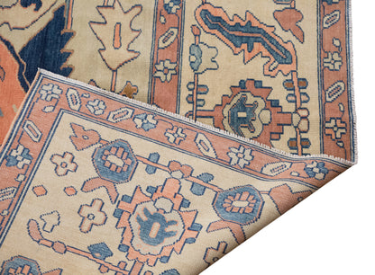 Vintage Turkish Oushak Rug 360x410 cm (11.8x13.5 ft)