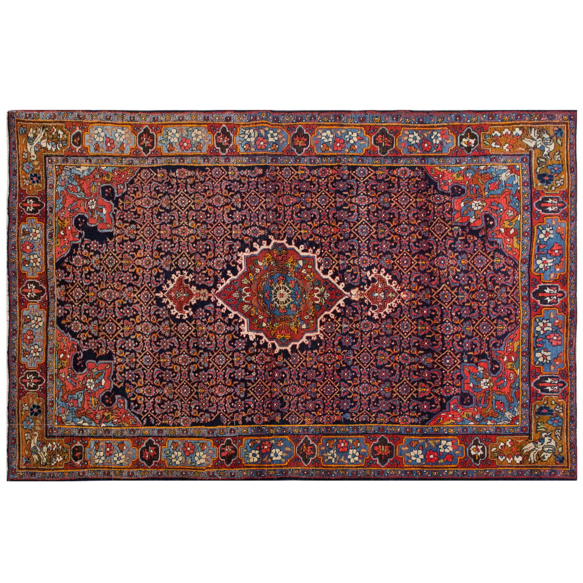 Vintage Turkish Oushak Rug - 4'4 x 6'9 feet | 133 x 205 cm