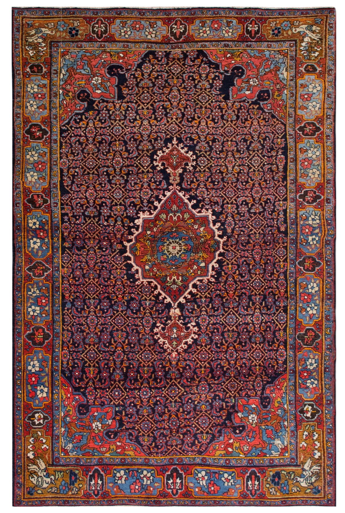 Vintage Turkish Oushak Rug - 4'4 x 6'9 feet | 133 x 205 cm