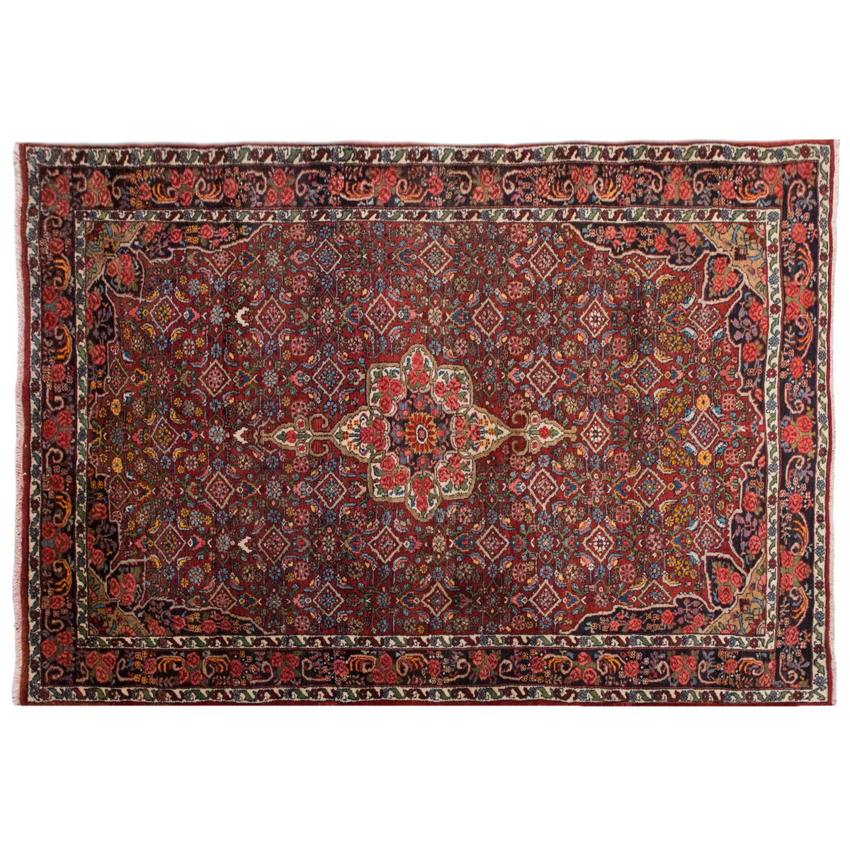 Vintage Turkish Oushak Rug - 4'6 x 6'9 feet | 137x206 cm