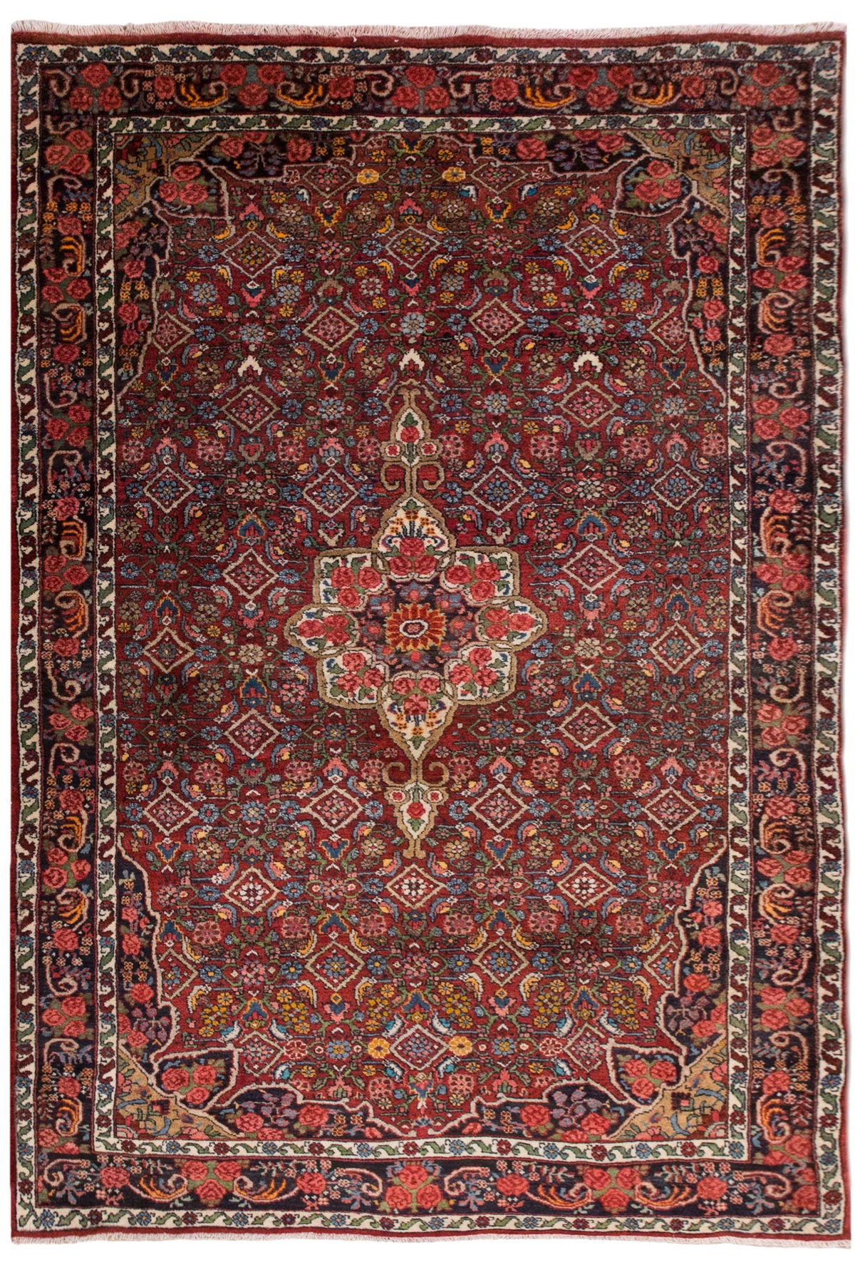 Vintage Turkish Oushak Rug - 4'6 x 6'9 feet | 137x206 cm