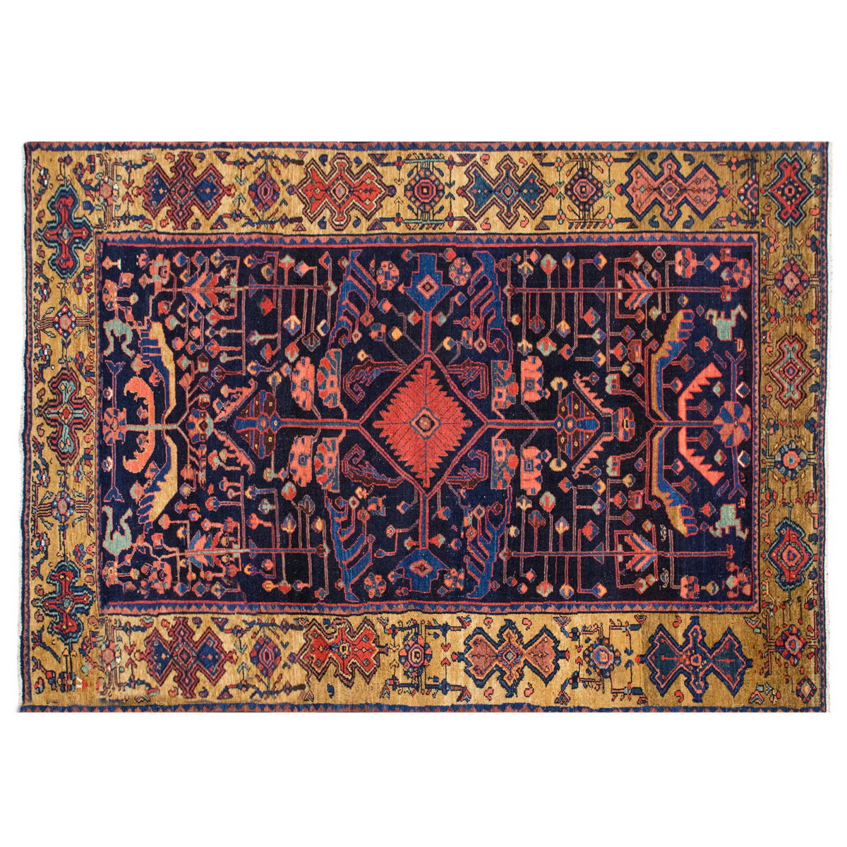 Vintage Turkish Oushak Rug - 4.5 x 12.5 feet | 142 x 215 cm