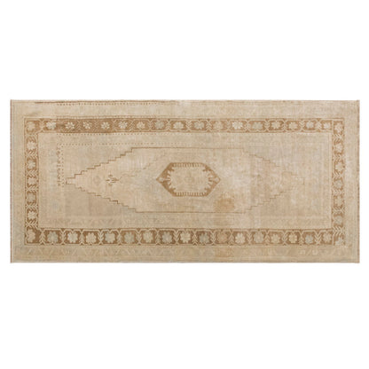 Vintage Turkish Oushak Rug – 3.9 x 8.2 ft / 120 x 250 cm