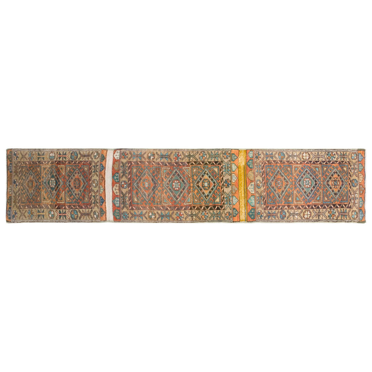 Vintage Turkish Oushak Rug Runner 60x450 cm (2x14.7 ft)