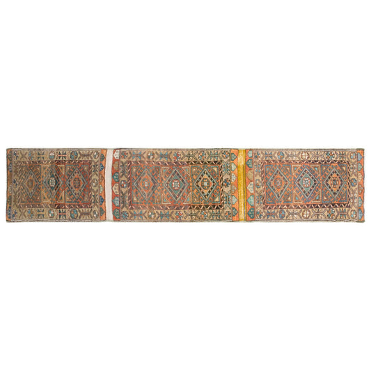 Vintage Turkish Oushak Rug Runner 60x450 cm (2x14.7 ft)