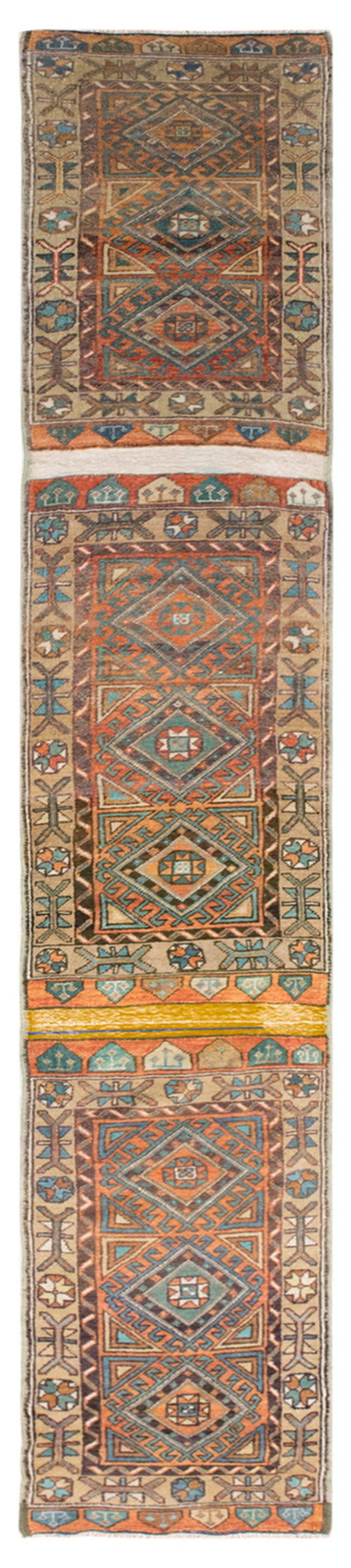 Vintage Turkish Oushak Rug Runner 60x450 cm (2x14.7 ft)