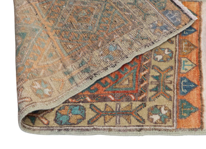 Vintage Turkish Oushak Rug Runner 60x450 cm (2x14.7 ft)