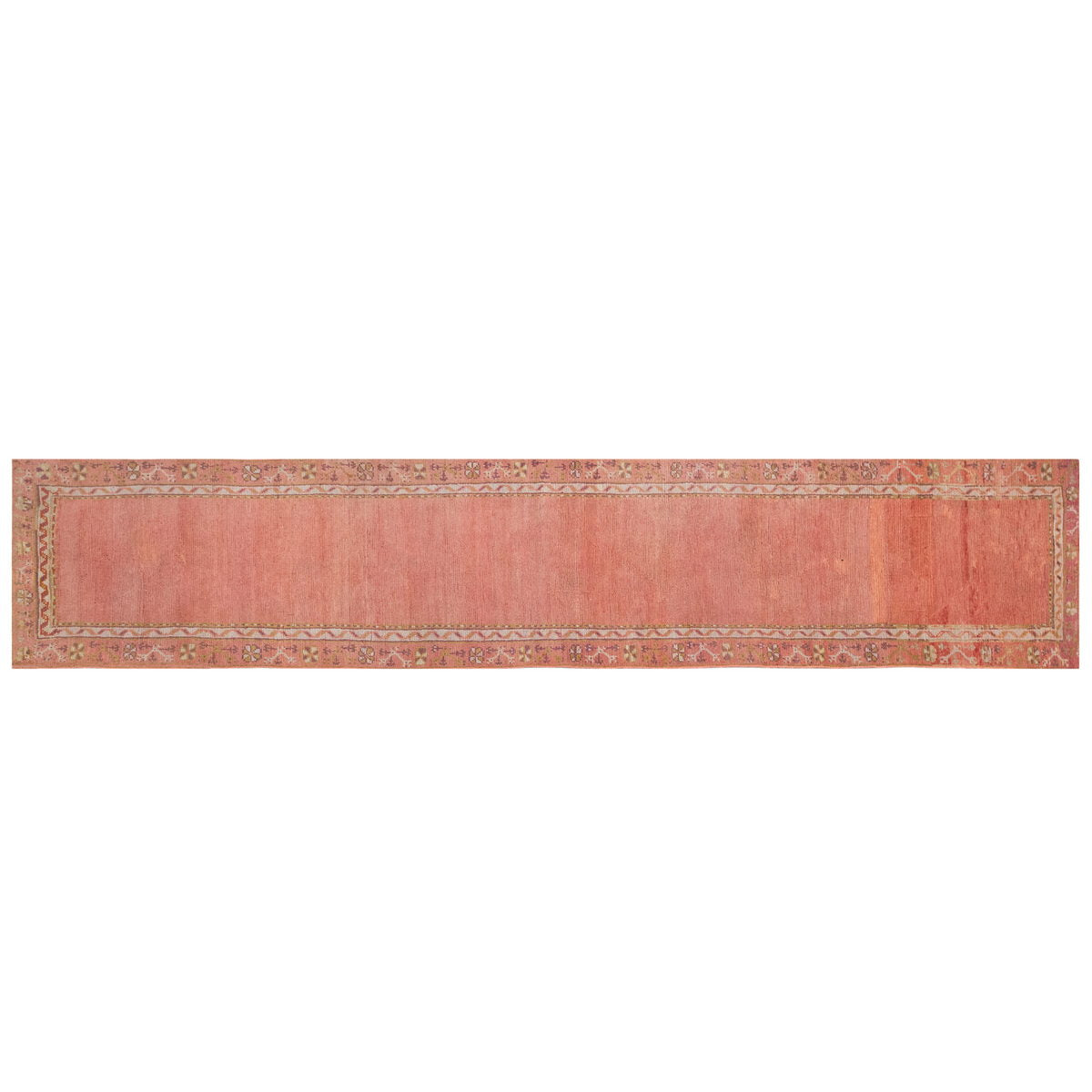 Vintage Turkish Oushak Rug Runner - 90 x 456 cm / 3 x 15 feet