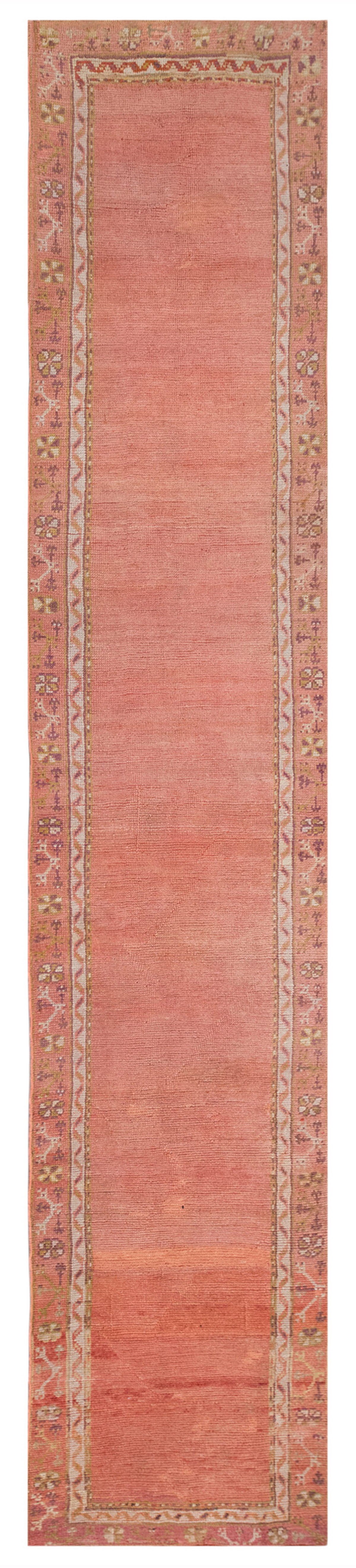 Vintage Turkish Oushak Rug Runner - 90 x 456 cm / 3 x 15 feet