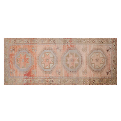 Vintage Turkish Oushak Runner 145x390 cm (4.8x12.8 ft)