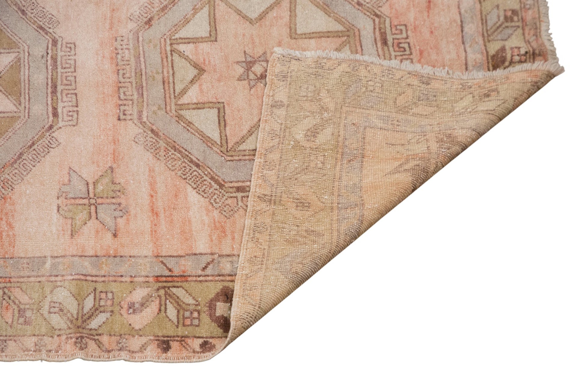 Vintage Turkish Oushak Runner 145x390 cm (4.8x12.8 ft)