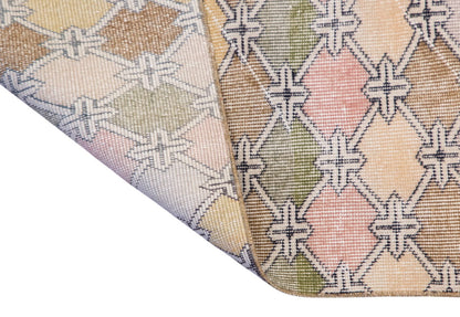 Vintage Turkish Oushak Runner 2.7x6.8 ft (82x208 cm)