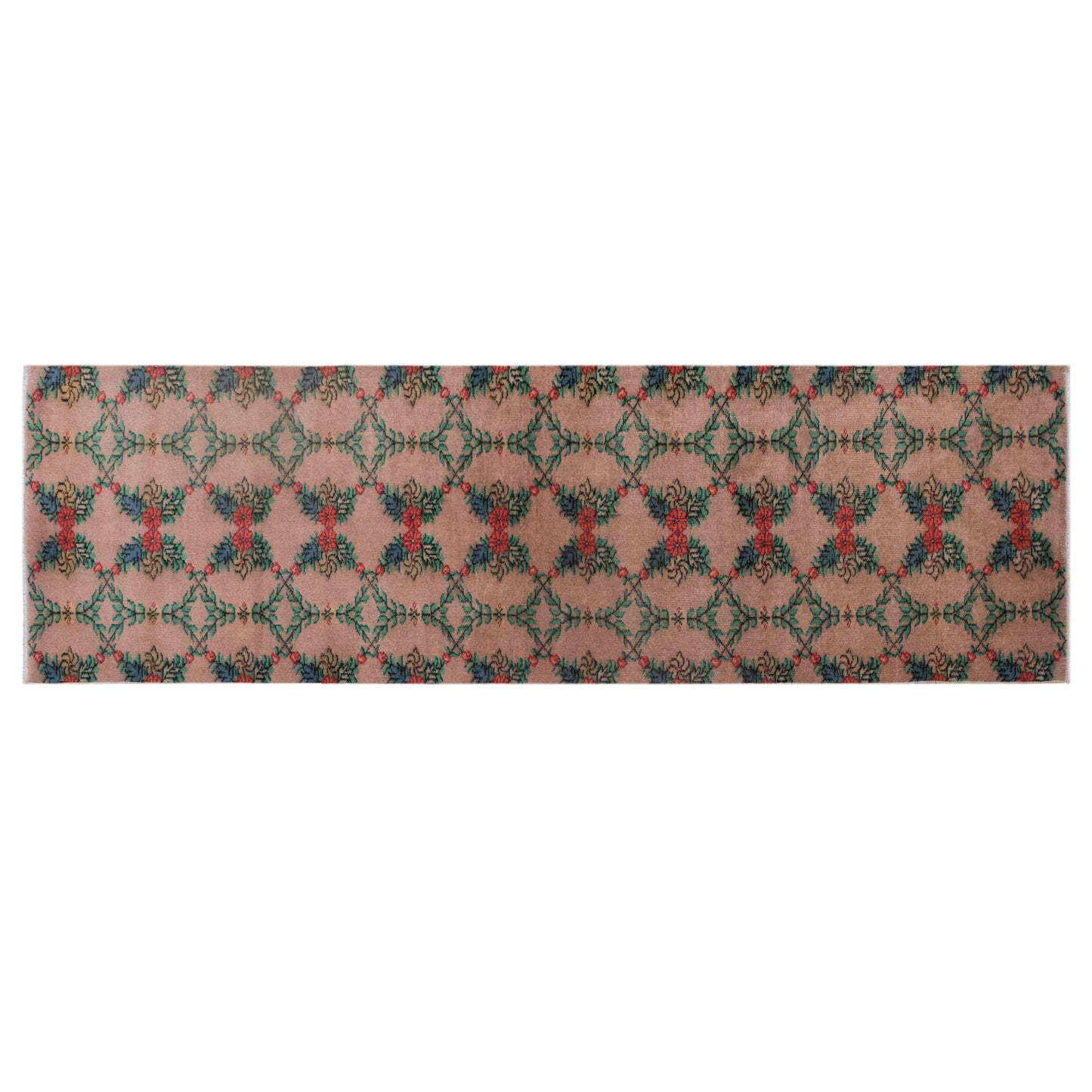 Vintage Turkish Oushak Runner Rug, 73 x 265 cm (2'11" x 10'11")