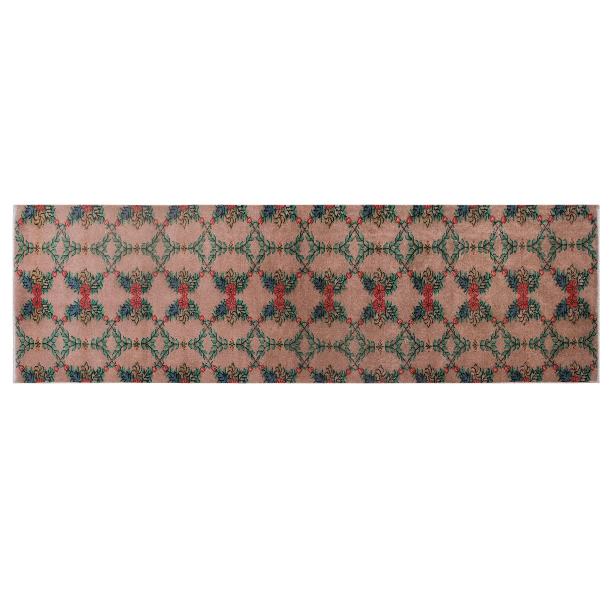 Vintage Turkish Oushak Runner Rug, 73 x 265 cm (2'11" x 10'11")