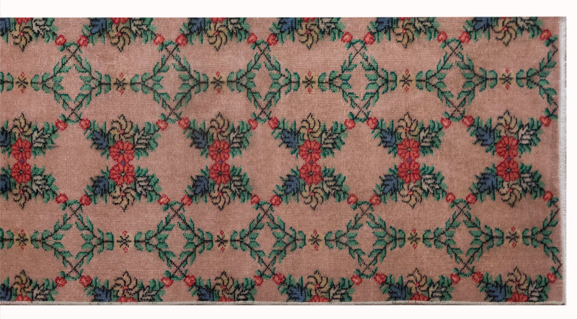 Vintage Turkish Oushak Runner Rug, 73 x 265 cm (2'11" x 10'11")