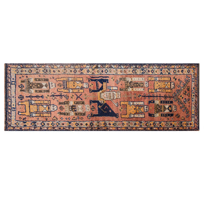 Vintage Turkish Oushak Runner Rug 3x10 ft | 105 x 305 cm