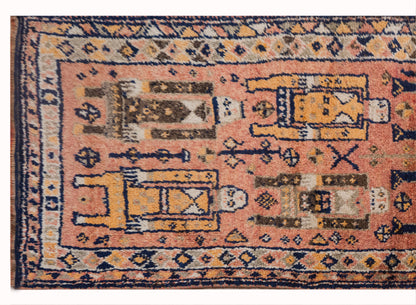 Vintage Turkish Oushak Runner Rug 3x10 ft | 105 x 305 cm