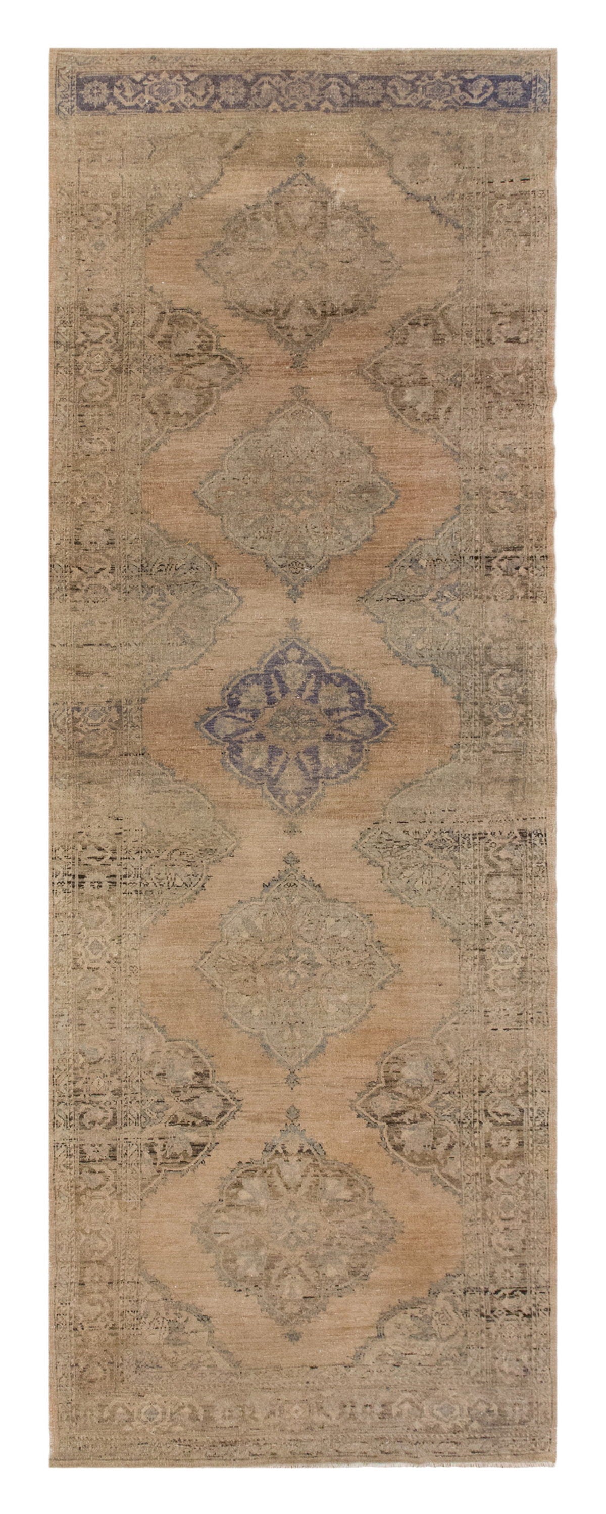 Vintage Turkish Oushak Runner Rug, 155 x 425 cm / 5.1 x 13.9 ft