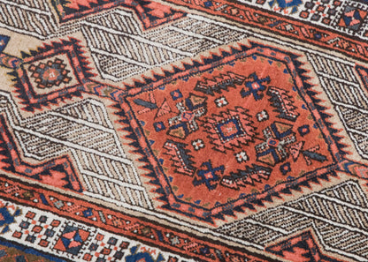 Vintage Turkish Oushak Runner Rug 93 x 345 cm | 3'1" x 11'4" ft