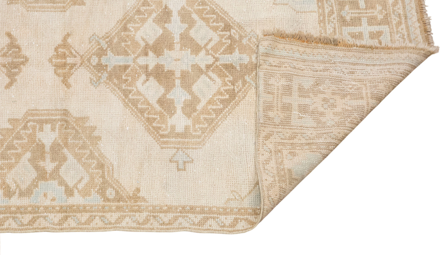 Vintage Turkish Oushak Runner Rug 93 x 360 cm/ 2'9 × 11'10 ft